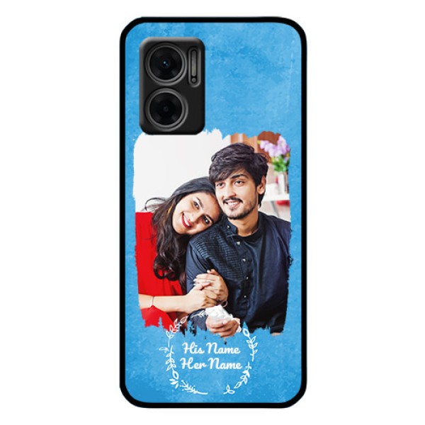 Redmi11 Prime 5G Custom Glass Phone Case - Blue Color Vintage Design Redmi11 Prime 5G Custom Glass Phone Case - Blue Color Vintage Design