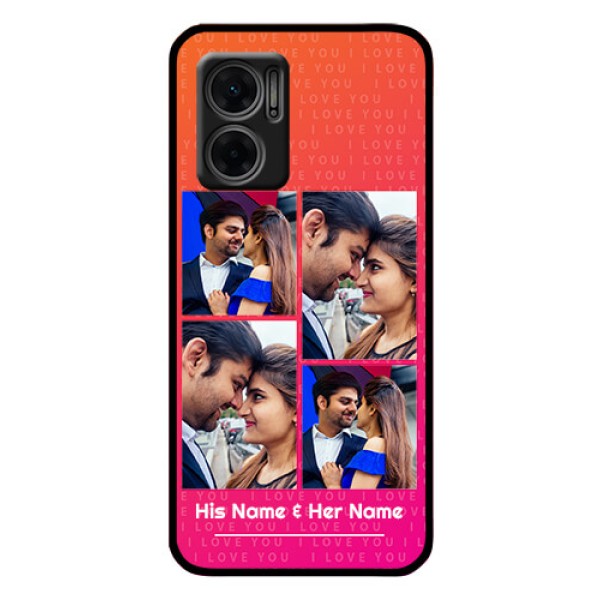 Xiaomi Redmi 11 Prime 5G Custom Glass Phone Case - I Love You Pink Design Xiaomi Redmi 11 Prime 5G Custom Glass Phone Case - I Love You Pink Design