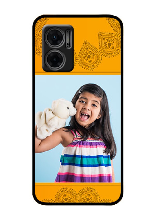 Xiaomi Redmi 11 Prime 5G Personalized Glass Phone Case - Photo Wedding Design