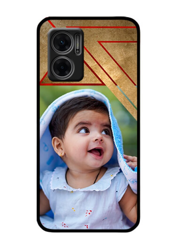 Xiaomi Redmi 11 Prime 5G Personalized Glass Phone Case - Gradient Abstract Texture Design