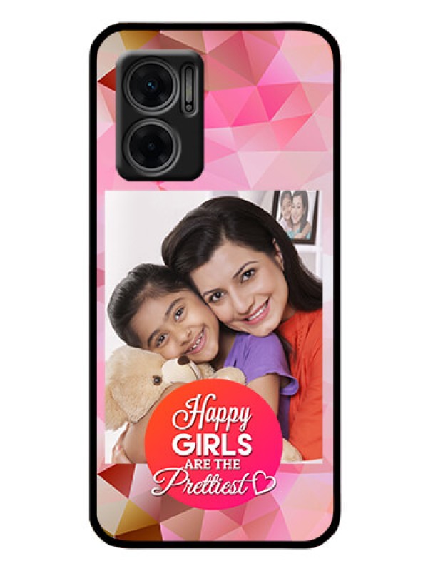 Custom Xiaomi Redmi 11 Prime 5G Photo Printing on Glass Case - Abstract Triangle Design