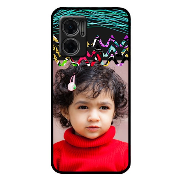 Xiaomi Redmi 11 Prime 5G Personalized Glass Phone Case - Neon Abstract Design