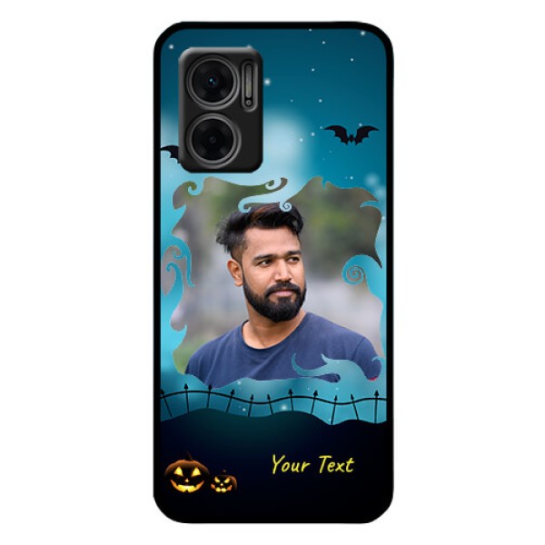 Xiaomi Redmi 11 Prime 5G Custom Glass Phone Case - Halloween frame design