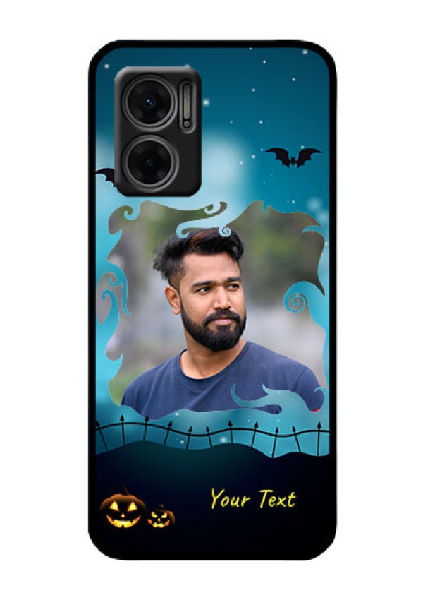 Xiaomi Redmi 11 Prime 5G Custom Glass Phone Case - Halloween frame design