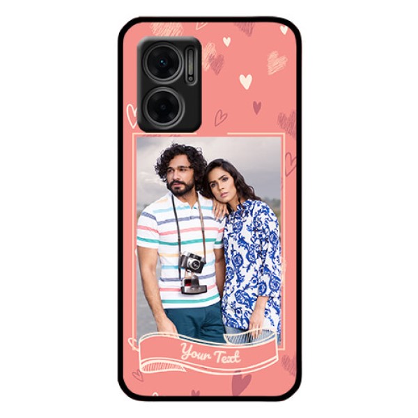 Xiaomi Redmi 11 Prime 5G Custom Glass Phone Case - Love doodle art Design Xiaomi Redmi 11 Prime 5G Custom Glass Phone Case - Love doodle art Design