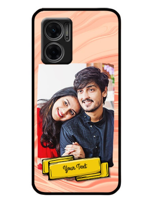 Custom Xiaomi Redmi 11 Prime 5G Personalized Glass Phone Case - Marble Texture Design