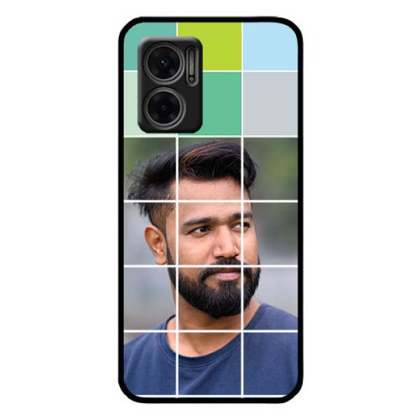 Xiaomi Redmi 11 Prime 5G Photo Printing on Glass Case - with white box pattern