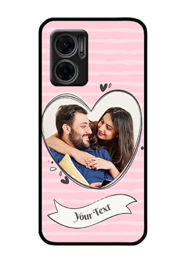 Xiaomi Redmi 11 Prime 5G Custom Glass Phone Case - Vintage Heart Design