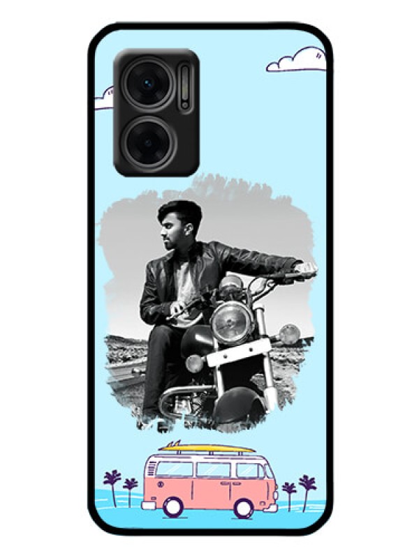 Custom Xiaomi Redmi 11 Prime 5G Photo Printing on Glass Case - Travel & Adventure Design