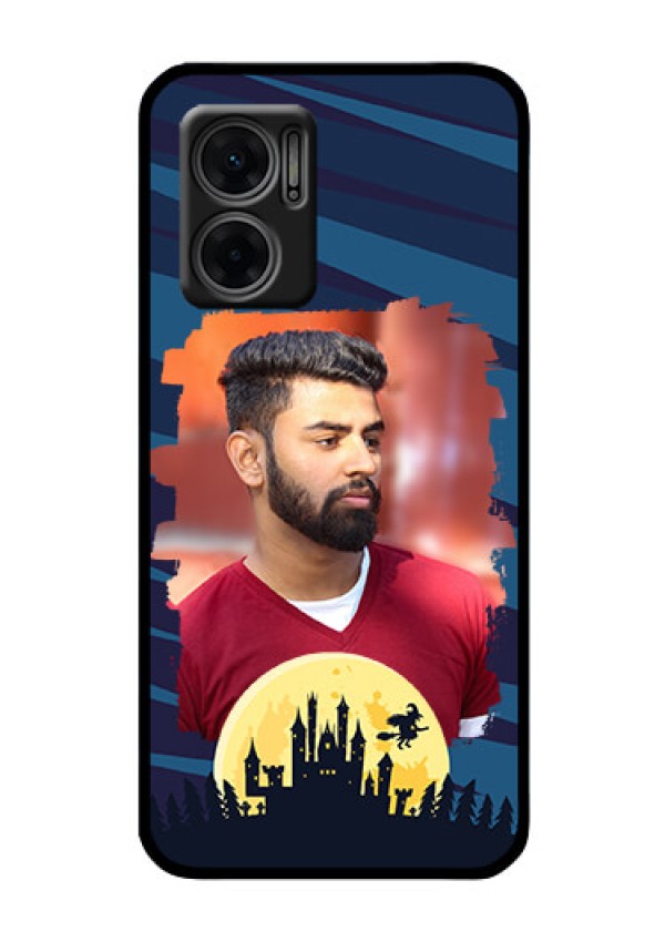 Xiaomi Redmi 11 Prime 5G Photo Printing on Glass Case - Halloween Witch Design