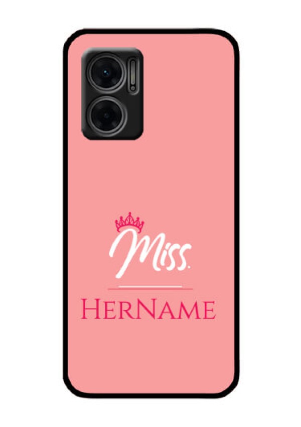 Xiaomi Redmi 11 Prime 5G Custom Glass Phone Case Mrs with Name