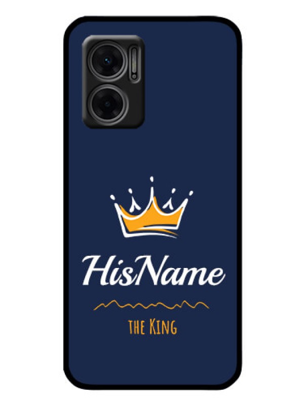 Custom Xiaomi Redmi 11 Prime 5G Glass Phone Case King with Name