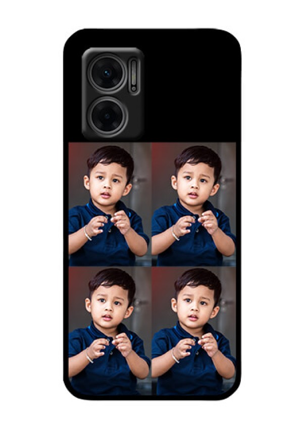 Xiaomi Redmi 11 Prime 5G 4 Image Holder on Glass Mobile Cover
