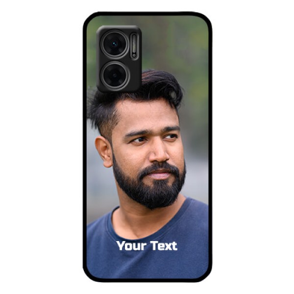 Xiaomi Redmi 11 Prime 5G Glass Mobile Cover: Photo with Text Xiaomi Redmi 11 Prime 5G Glass Mobile Cover: Photo with Text