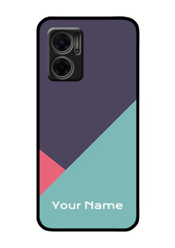 Xiaomi Redmi 11 Prime 5G Custom Glass Mobile Case - Tri Color abstract Design
