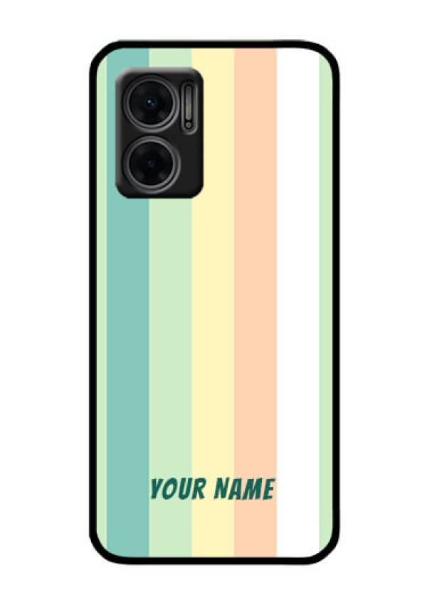 Xiaomi Redmi 11 Prime 5G Photo Printing on Glass Case - Multi-colour Stripes Design