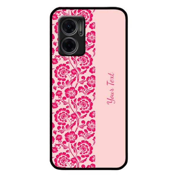 Xiaomi Redmi 11 Prime 5G Custom Glass Phone Case - Attractive Floral Pattern Design