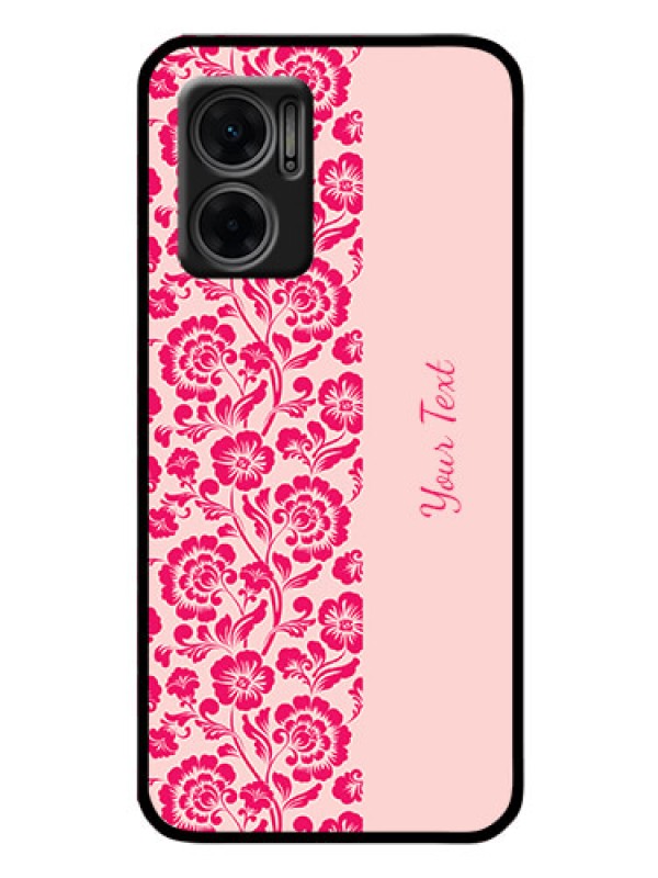 Custom Xiaomi Redmi 11 Prime 5G Custom Glass Phone Case - Attractive Floral Pattern Design