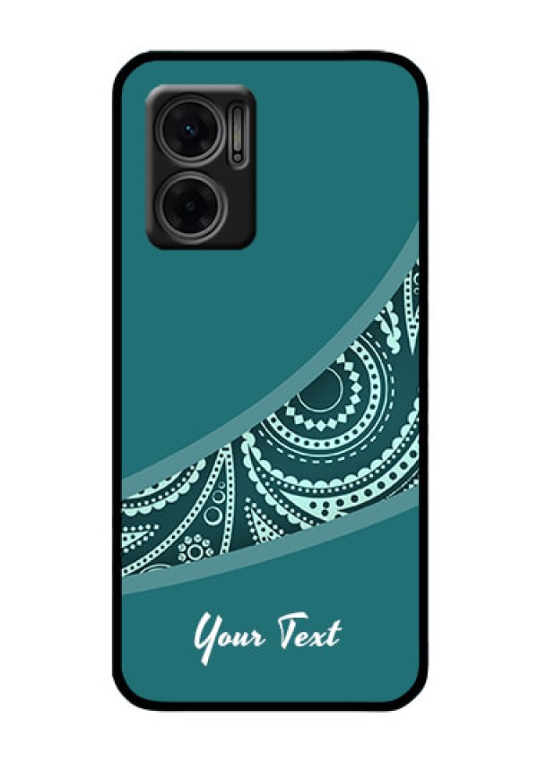 Xiaomi Redmi 11 Prime 5G Photo Printing on Glass Case - semi visible floral Design