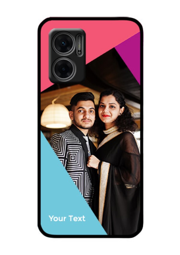 Xiaomi Redmi 11 Prime 5G Custom Glass Mobile Case - Stacked Triple colour Design