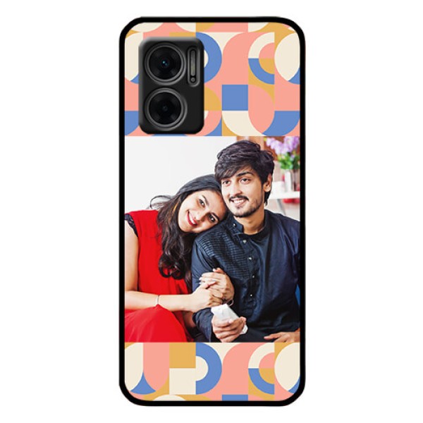 Xiaomi Redmi 11 Prime 5G Photo Printing on Glass Case - Semi-circle Maze Pattern Design Xiaomi Redmi 11 Prime 5G Photo Printing on Glass Case - Semi-circle Maze Pattern Design