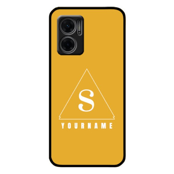 Xiaomi Redmi 11 Prime 5G Personalized Glass Phone Case - simple triangle Design Xiaomi Redmi 11 Prime 5G Personalized Glass Phone Case - simple triangle Design