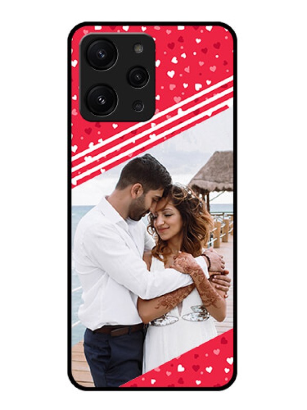 Custom Xiaomi Redmi 12 4G Custom Glass Mobile Case - Valentines Gift Design