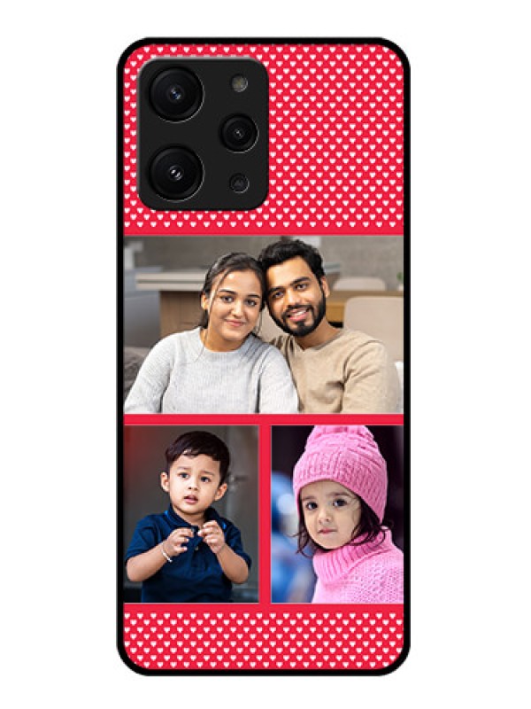 Custom Xiaomi Redmi 12 4G Personalized Glass Phone Case - Bulk Pic Upload Design