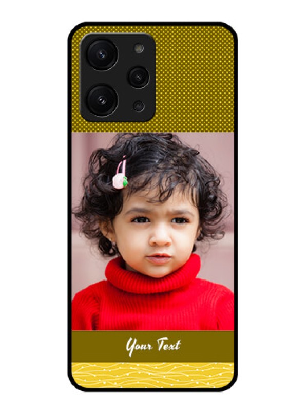 Custom Xiaomi Redmi 12 4G Custom Glass Phone Case - Simple Green Color Design