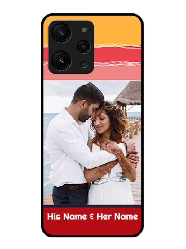 Custom Xiaomi Redmi 12 4G Custom Glass Mobile Case - Colorful Case Design