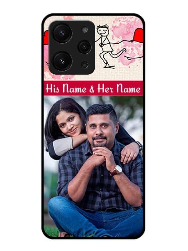 Custom Xiaomi Redmi 12 4G Photo Printing on Glass Case - You and Me Case Design