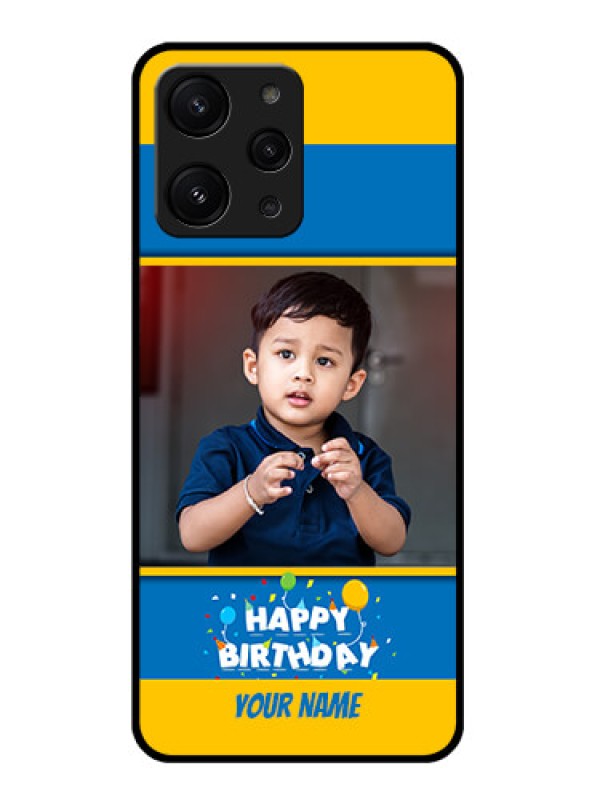 Custom Xiaomi Redmi 12 4G Custom Glass Mobile Case - Birthday Wishes Design