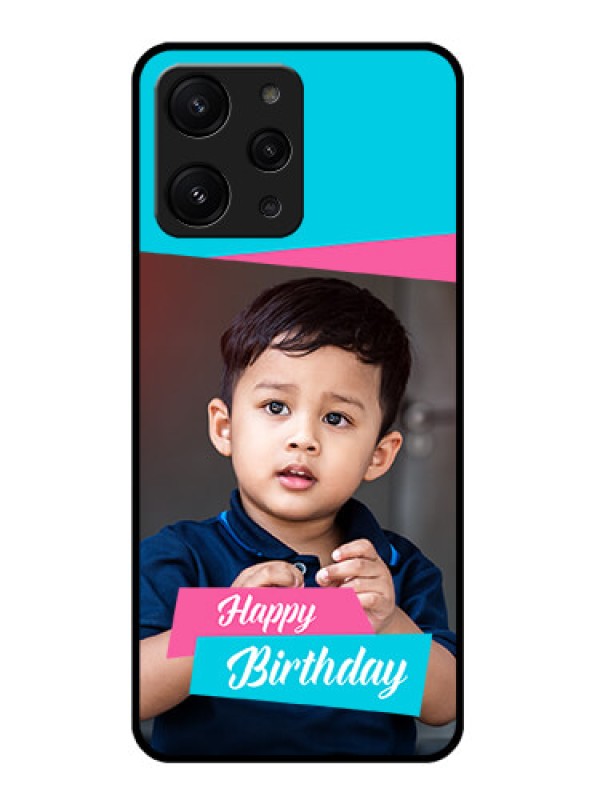 Custom Xiaomi Redmi 12 4G Personalized Glass Phone Case - Image Holder with 2 Color Design