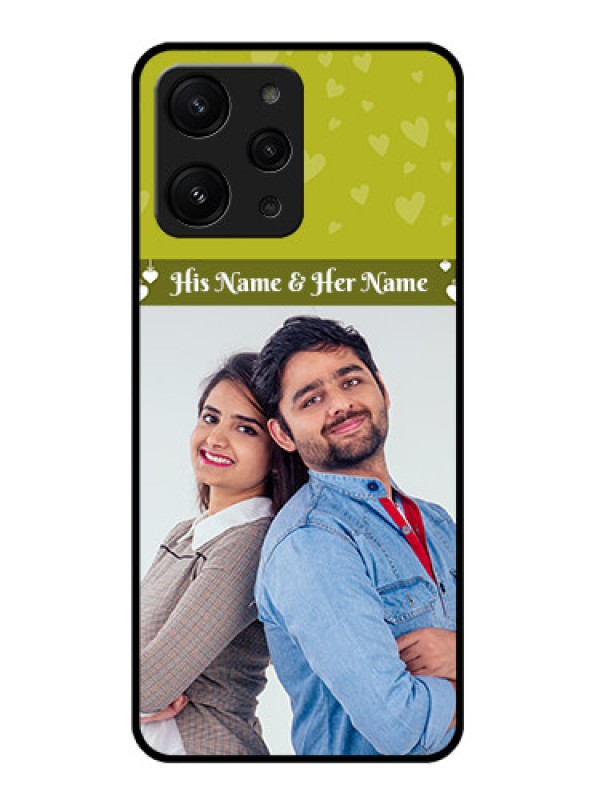 Custom Xiaomi Redmi 12 4G Custom Glass Phone Case - You & Me Heart Design