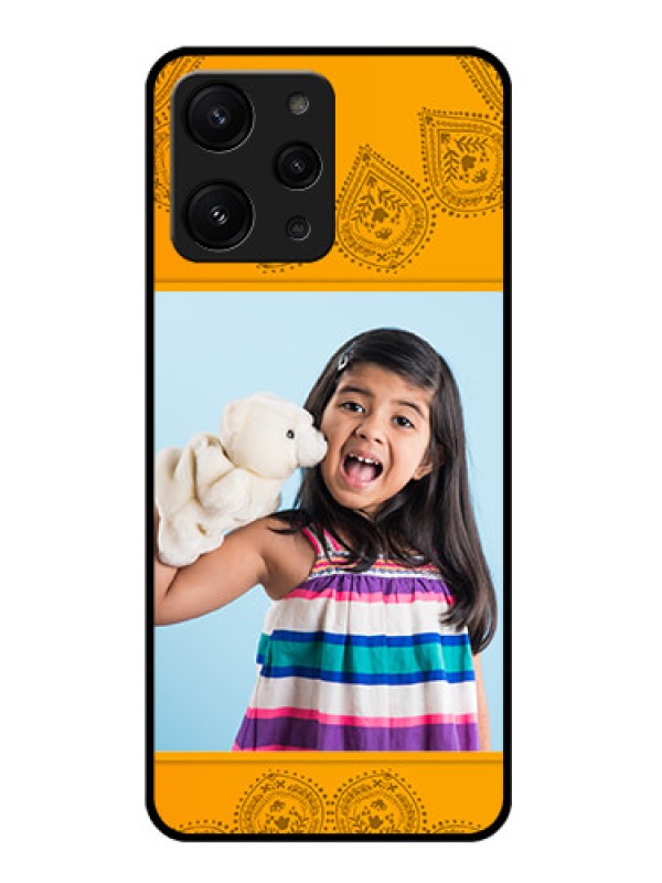 Custom Xiaomi Redmi 12 4G Personalized Glass Phone Case - Photo Wedding Design