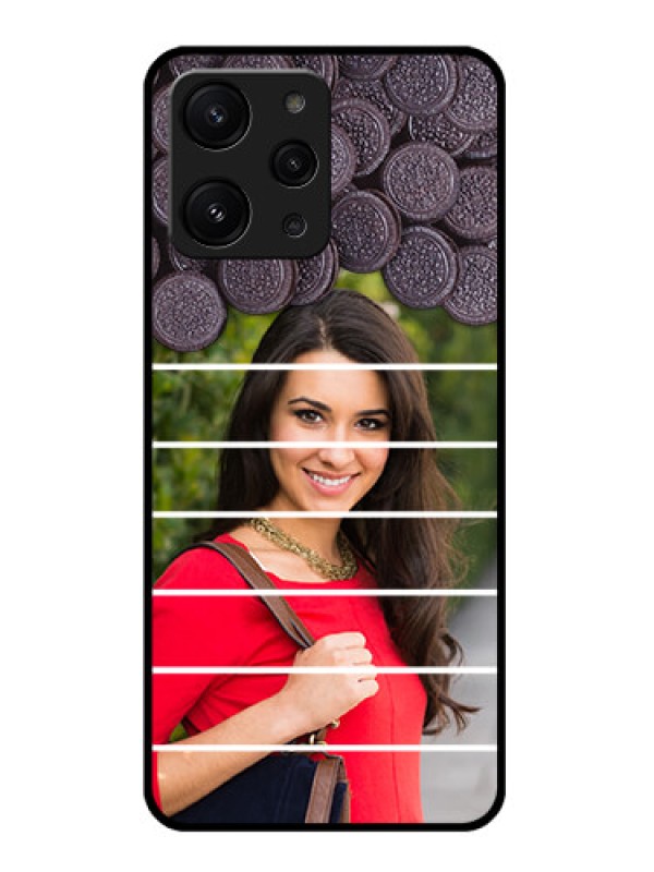 Custom Xiaomi Redmi 12 4G Custom Glass Phone Case - with Oreo Biscuit Design
