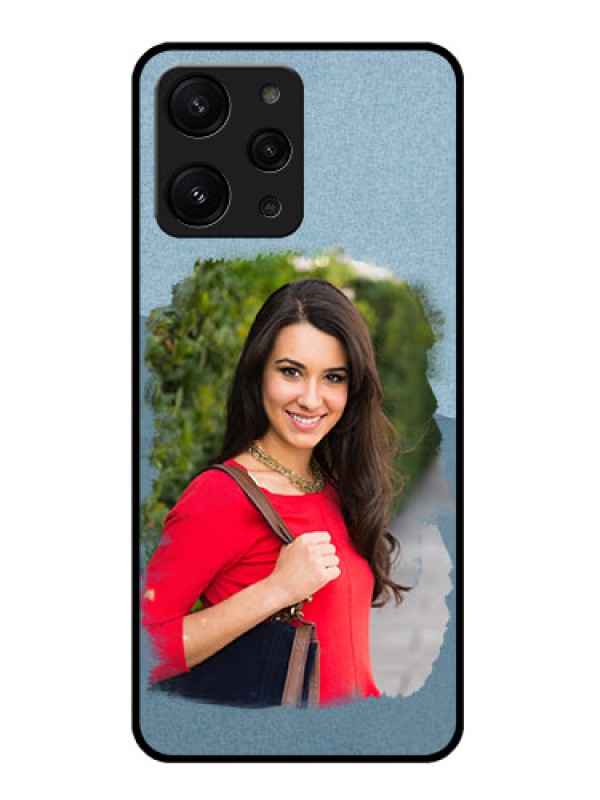 Custom Xiaomi Redmi 12 4G Custom Glass Mobile Case - Grunge Line Art Design