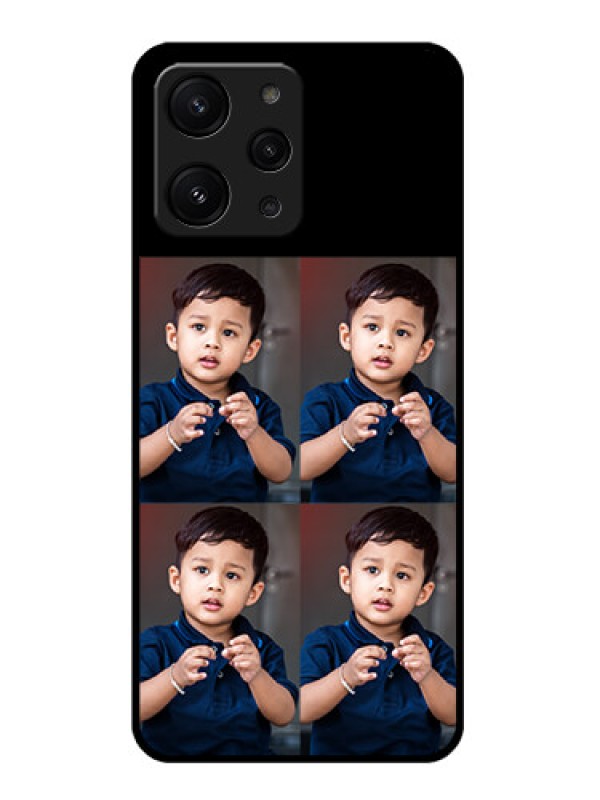 Custom Xiaomi Redmi 12 4G 4 Image Holder on Glass Mobile Cover