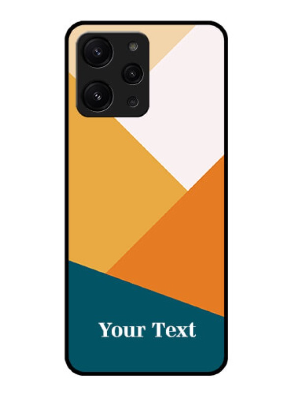 Custom Xiaomi Redmi 12 4G Personalized Glass Phone Case - Stacked Multi-colour Design
