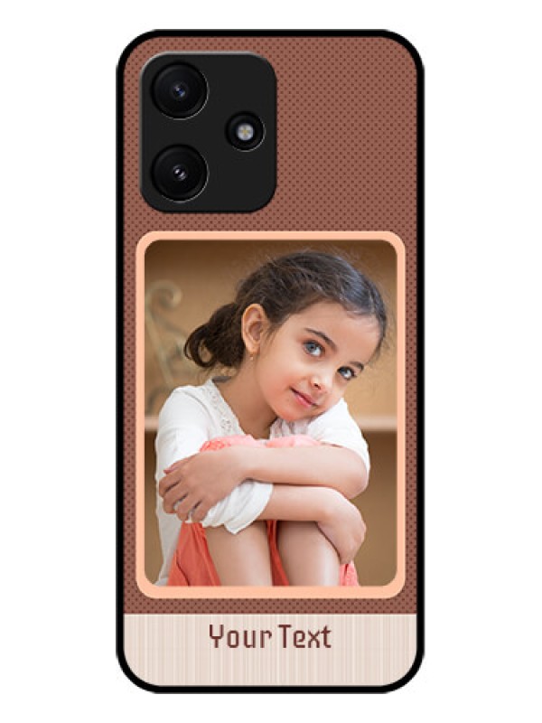 Custom Xiaomi Redmi 12 5G Custom Glass Phone Case - Simple Pic Upload Design