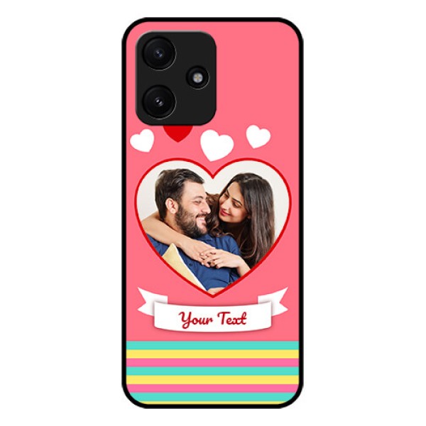 Xiaomi Redmi 12 5G Photo Printing on Glass Case - Love Doodle Design