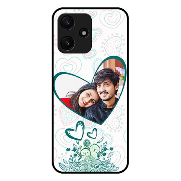 Xiaomi Redmi 12 5G Photo Printing on Glass Case - Premium Couple Design