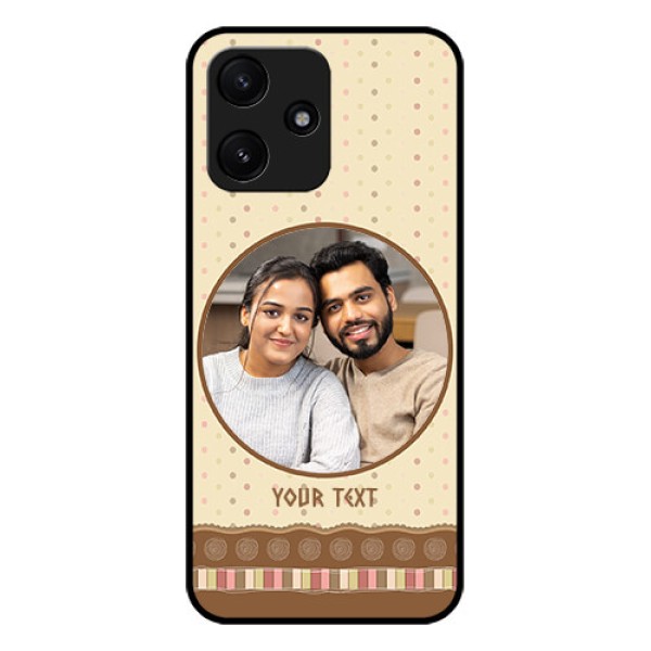 Xiaomi Redmi 12 5G Custom Glass Mobile Case - Brown Dotted Mobile Case Design Xiaomi Redmi 12 5G Custom Glass Mobile Case - Brown Dotted Mobile Case Design