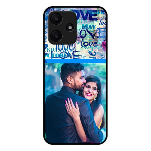 Xiaomi Redmi 12 5G Custom Glass Mobile Case - Colorful Love Design Xiaomi Redmi 12 5G Custom Glass Mobile Case - Colorful Love Design