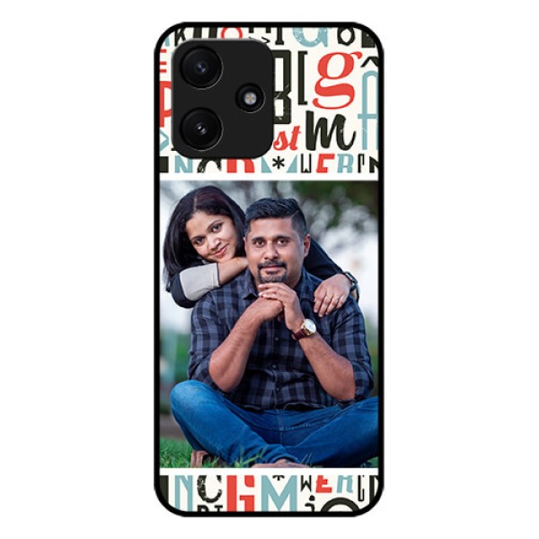 Xiaomi Redmi 12 5G Personalized Glass Phone Case - Alphabet Design