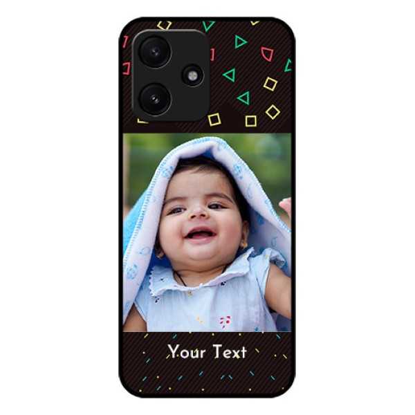 Xiaomi Redmi 12 5G Custom Glass Phone Case - with confetti birthday design Xiaomi Redmi 12 5G Custom Glass Phone Case - with confetti birthday design