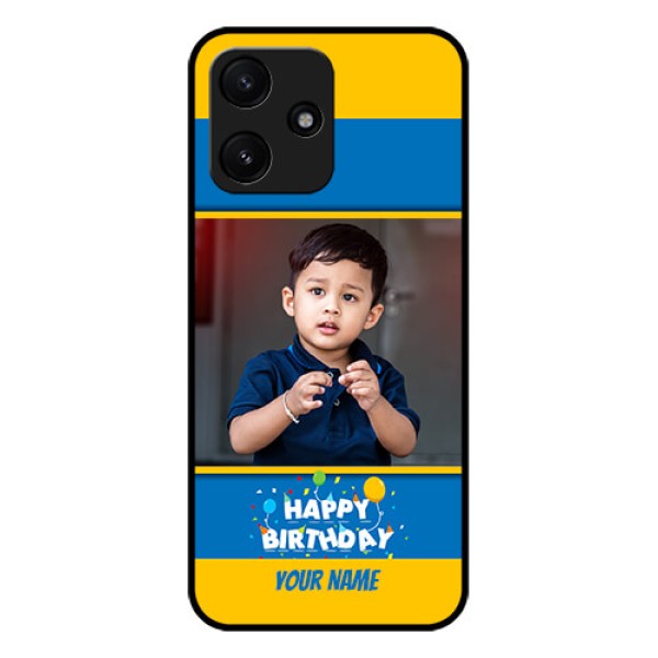 Xiaomi Redmi 12 5G Custom Glass Mobile Case - Birthday Wishes Design