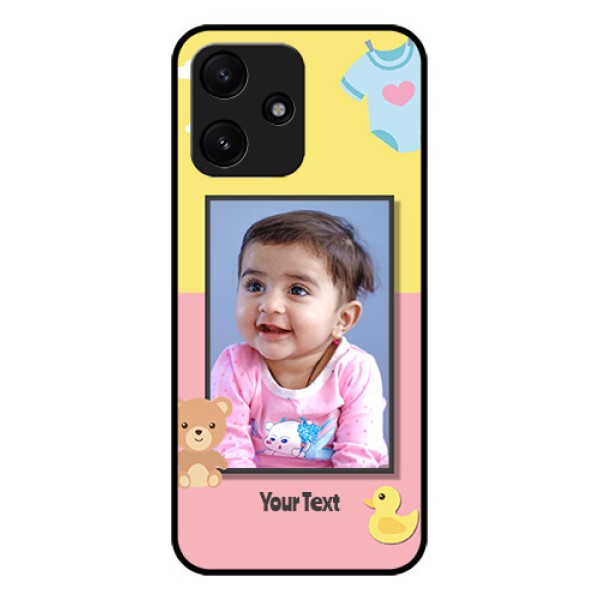 Xiaomi Redmi 12 5G Photo Printing on Glass Case - Kids 2 Color Design Xiaomi Redmi 12 5G Photo Printing on Glass Case - Kids 2 Color Design