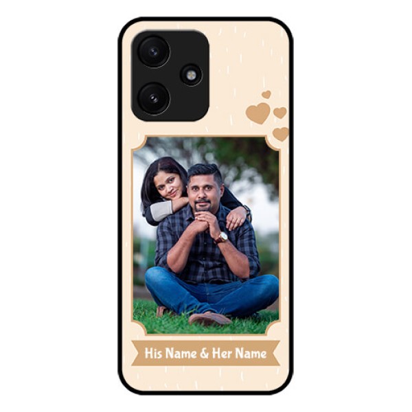 Xiaomi Redmi 12 5G Custom Glass Phone Case - with confetti love design Xiaomi Redmi 12 5G Custom Glass Phone Case - with confetti love design