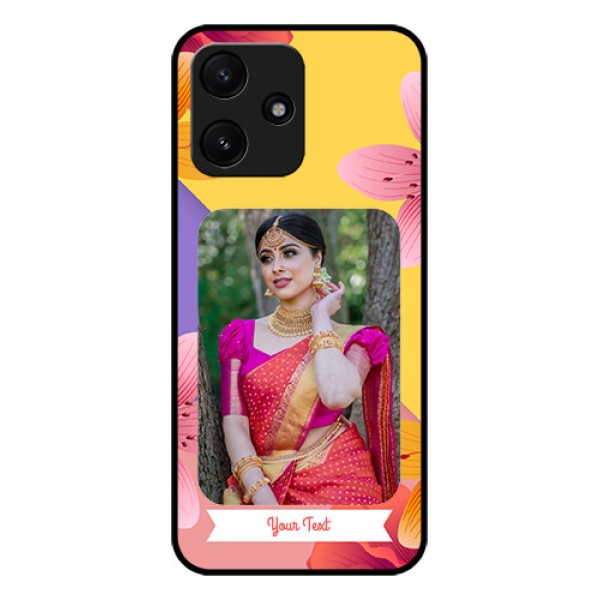 Xiaomi Redmi 12 5G Custom Glass Mobile Case - 3 Image With Vintage Floral Design Xiaomi Redmi 12 5G Custom Glass Mobile Case - 3 Image With Vintage Floral Design